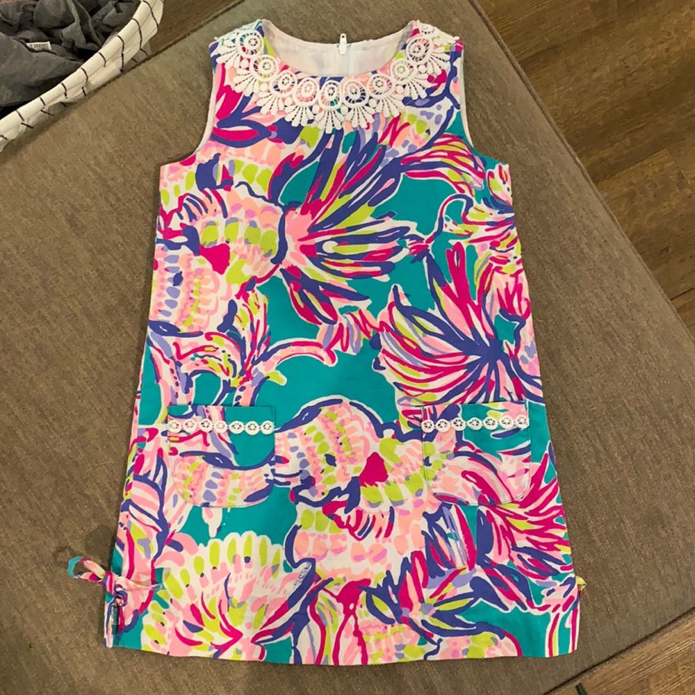 Lilly Pulitzer Girls Shift Dress - size 6